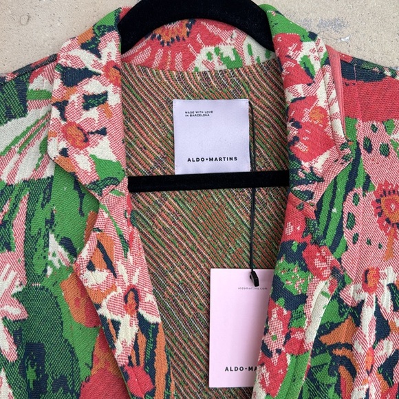 NWT Aldo Martins Floral Multicolor Women's Blazer - Picture 2 of 5